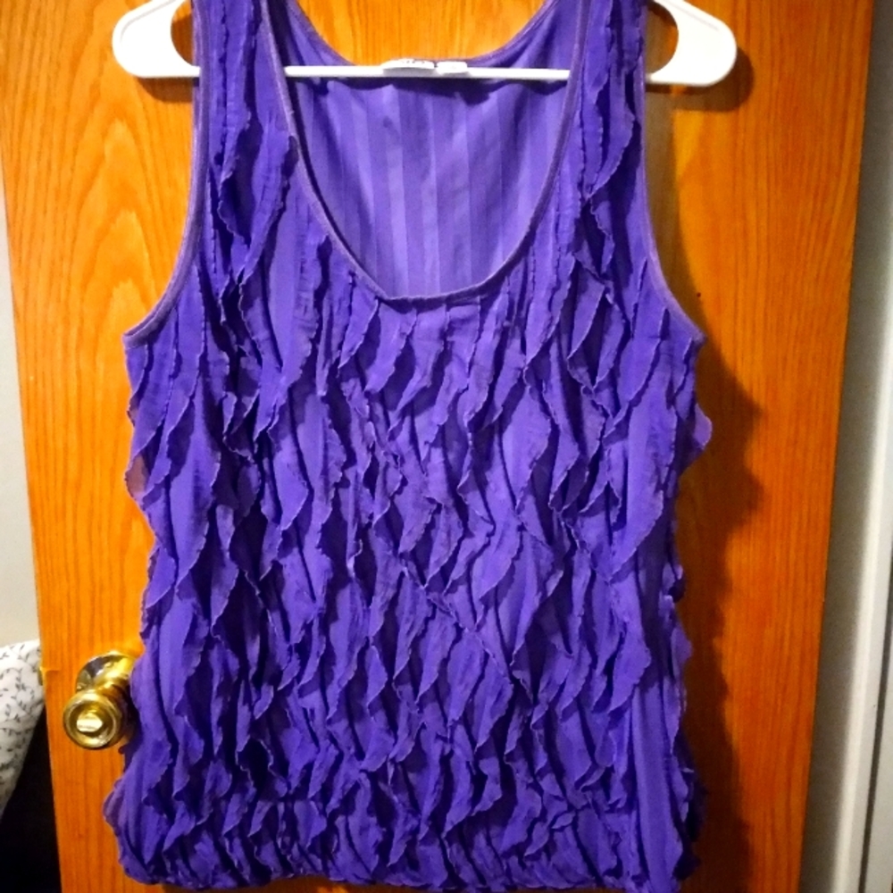 L Purple Cato Tank Top